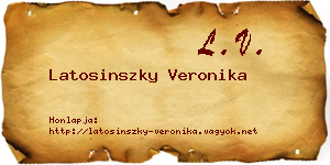 Latosinszky Veronika névjegykártya